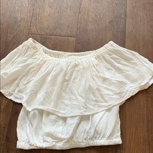 White off the shoulder top